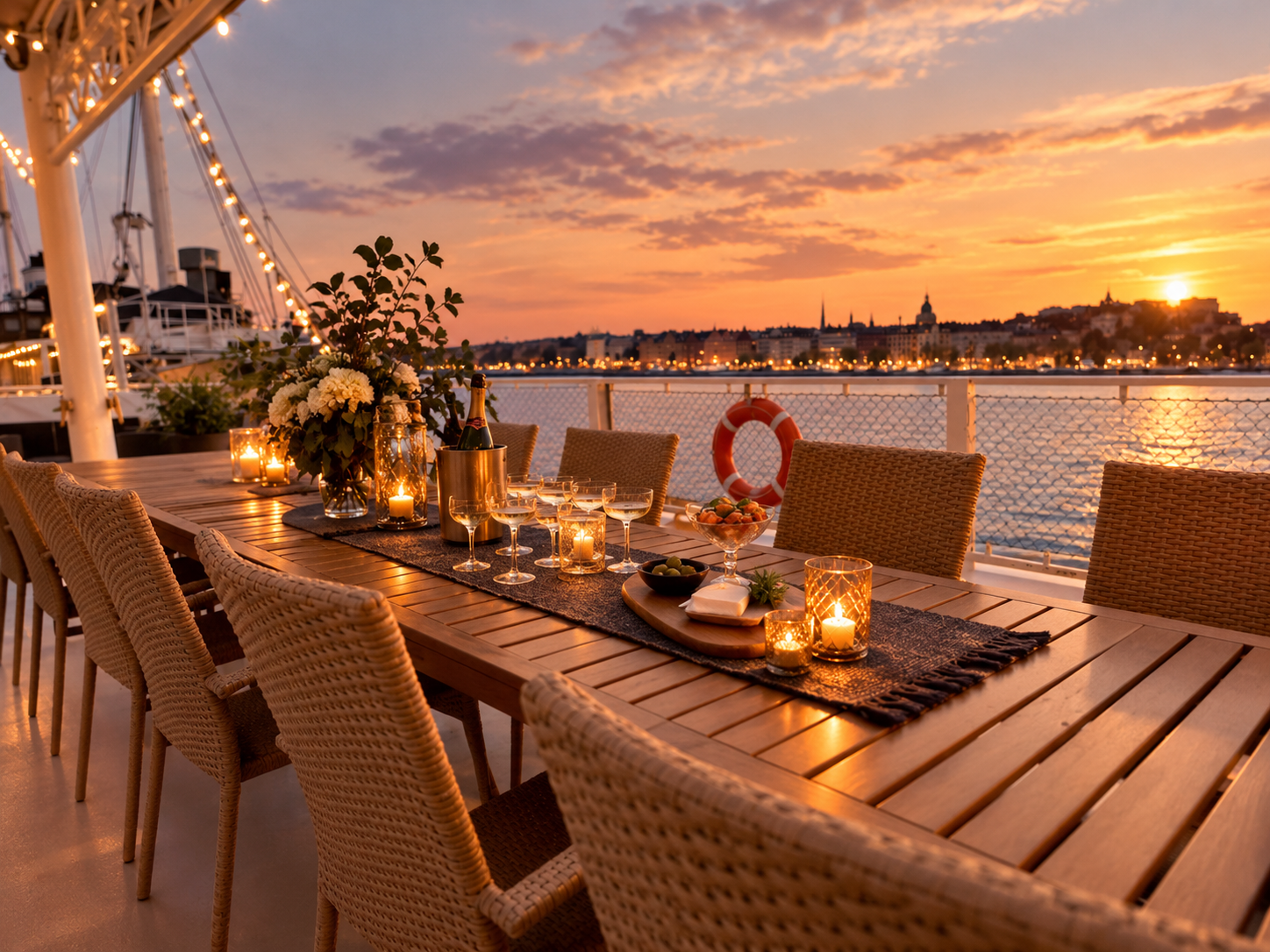 The Stern Deck – 70 m² with Stockholm as your backdrop