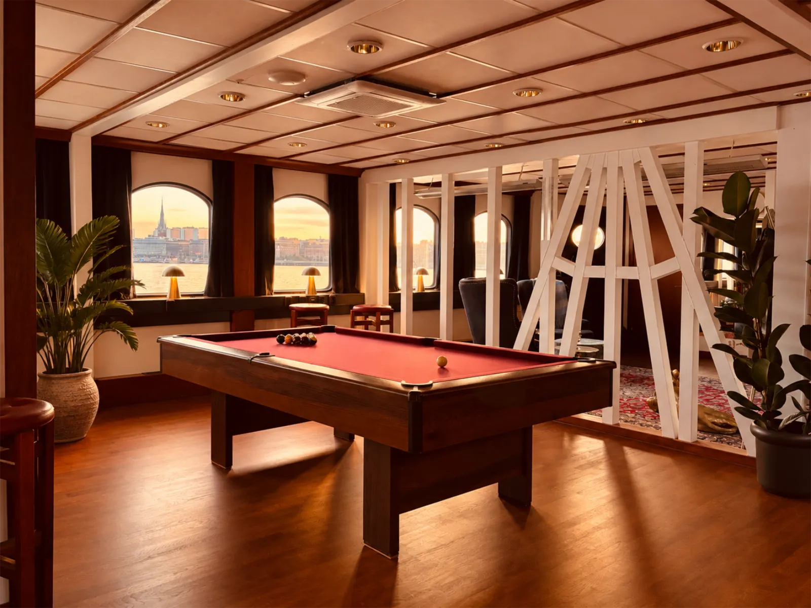 The billiard room